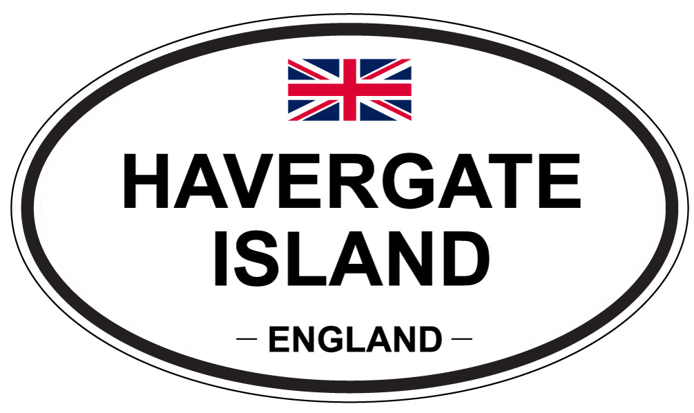 HAVERGATE ISLAND, England - Oval Magnet