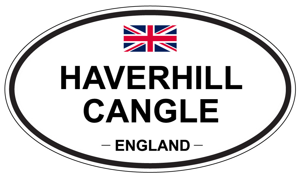 HAVERHILL CANGLE, ENGLAND - Oval Sticker