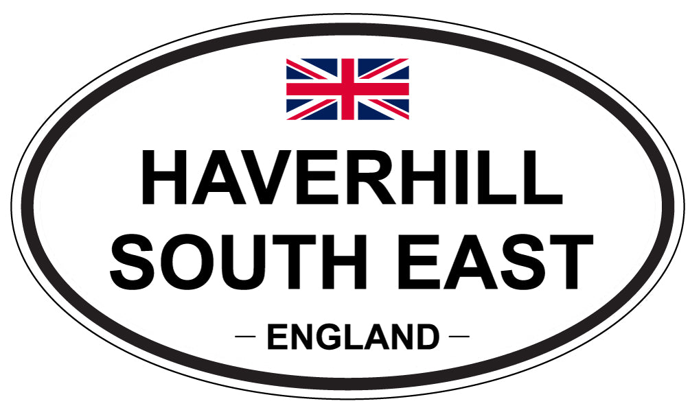 HAVERHILL SOUTH EAST, ENGLAND - Oval Sticker