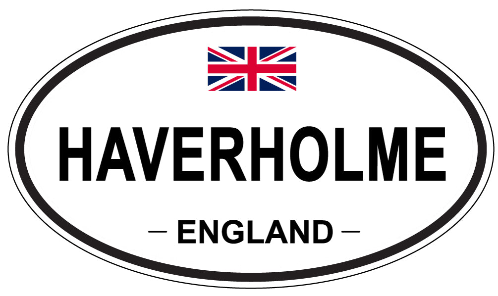 HAVERHOLME, ENGLAND - Oval Sticker