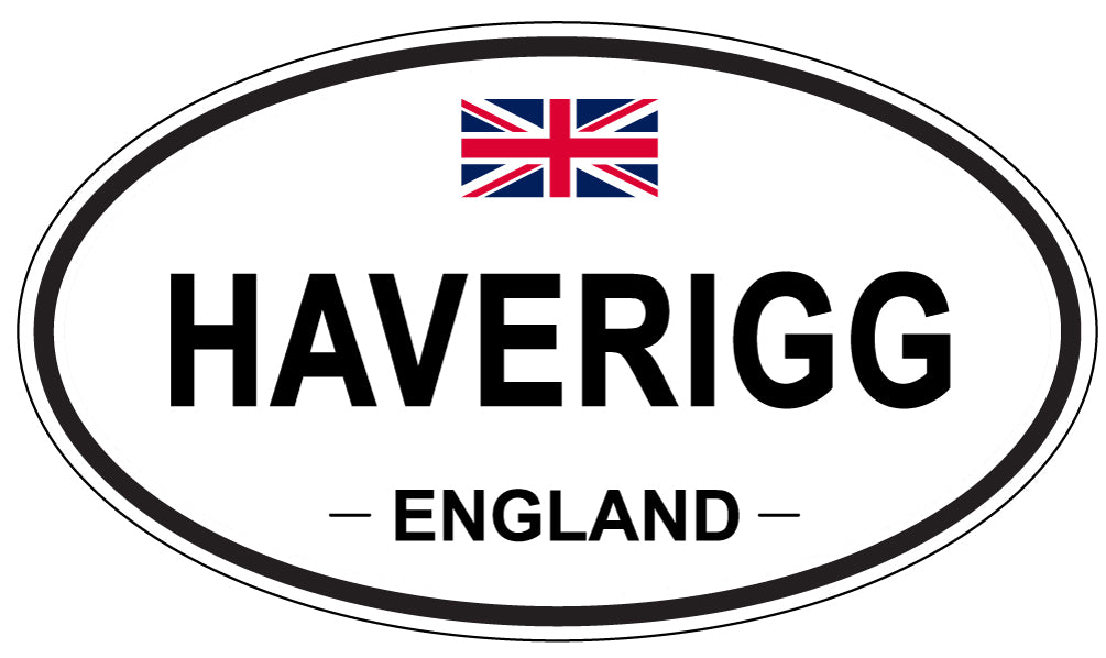 HAVERIGG, ENGLAND - Oval Sticker