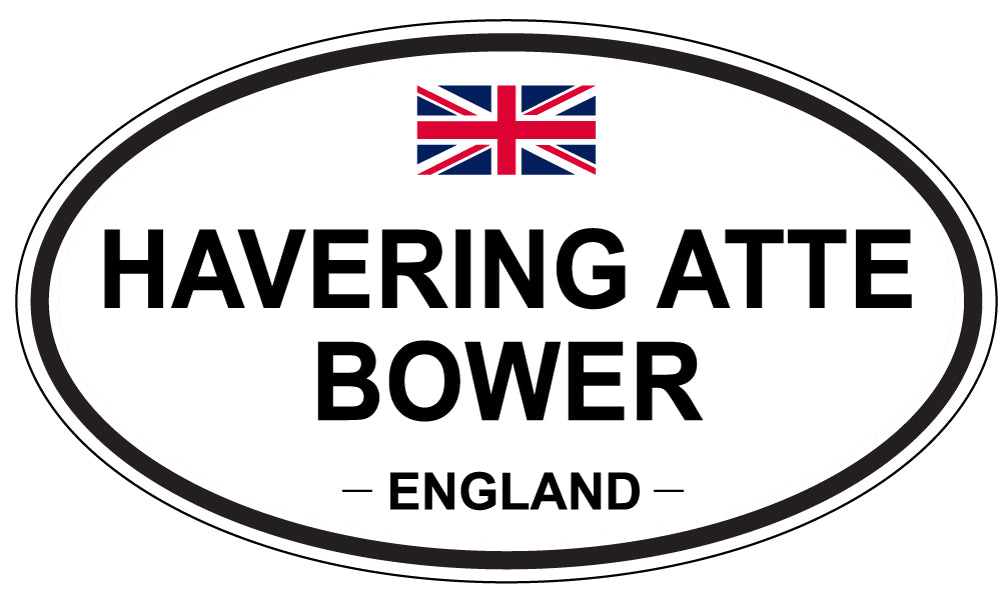 HAVERING ATTE BOWER, ENGLAND - Oval Sticker