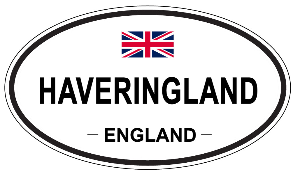 HAVERINGLAND, ENGLAND - Oval Sticker