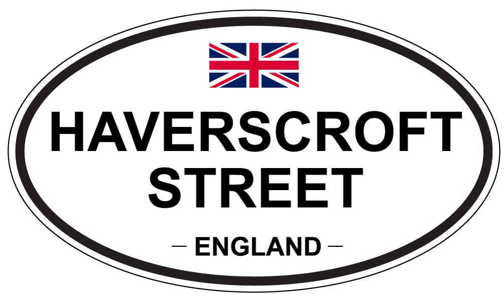 HAVERSCROFT STREET, England - Oval Magnet
