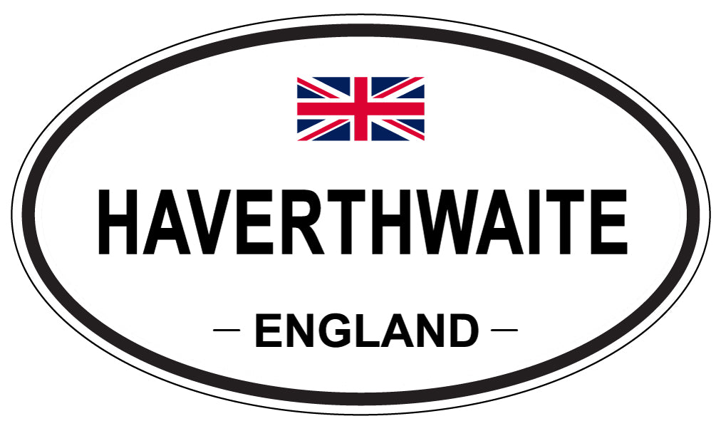 HAVERTHWAITE, ENGLAND - Oval Sticker