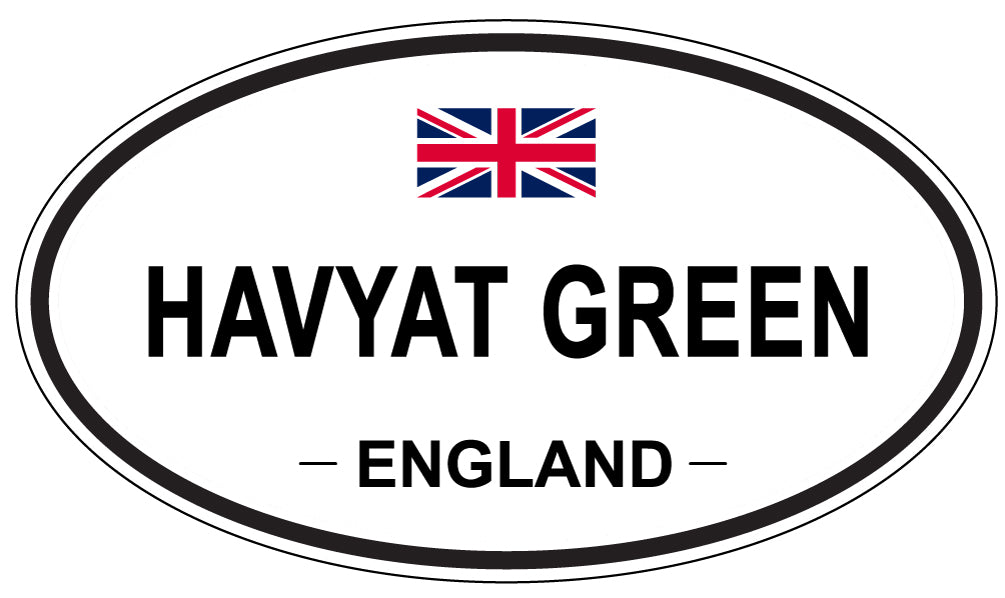 HAVYAT GREEN, England - Oval Magnet