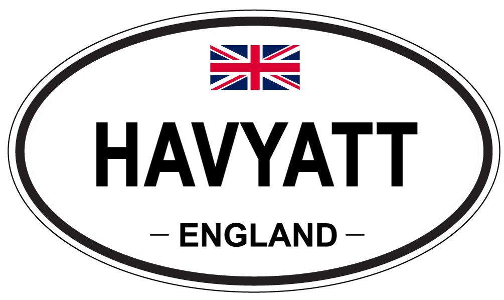 HAVYATT, England - Oval Magnet