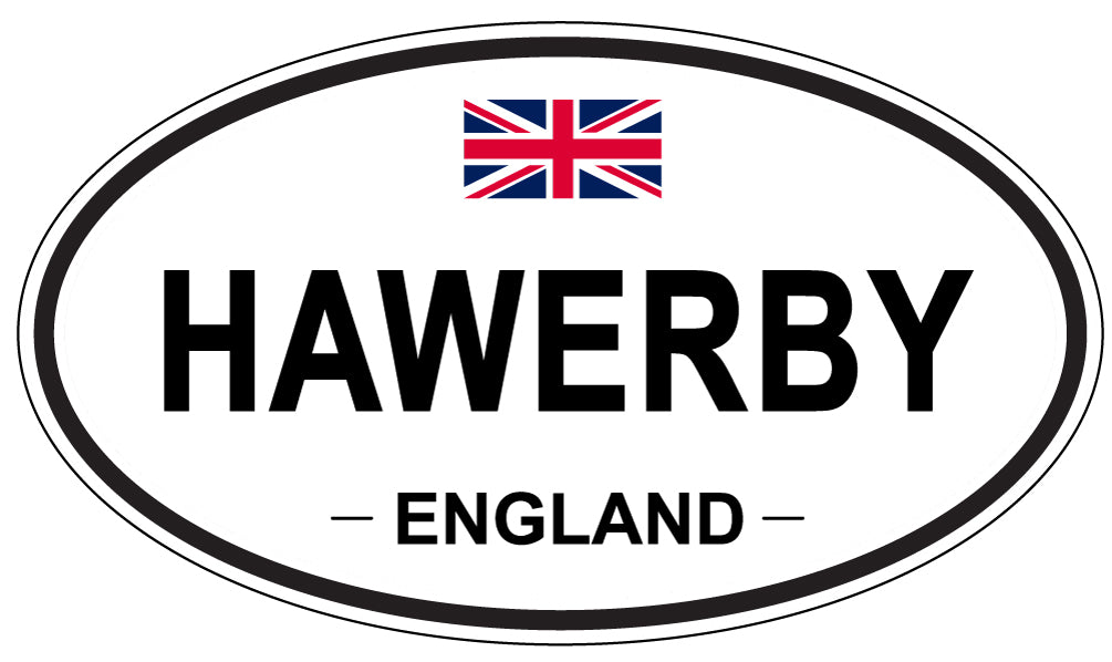 HAWERBY, ENGLAND - Oval Sticker