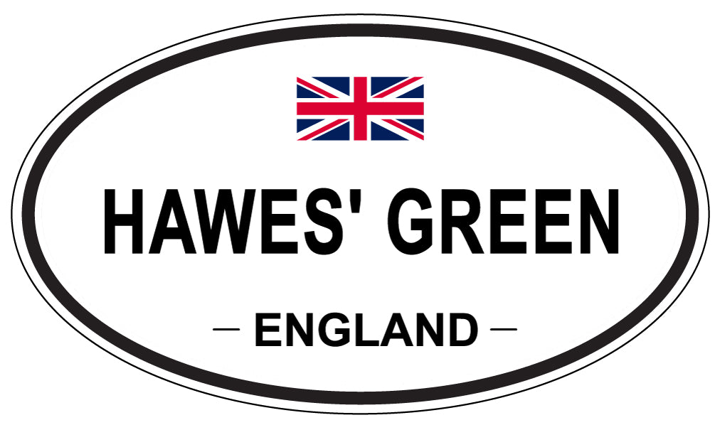 HAWES' GREEN, England - Oval Magnet