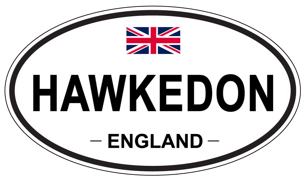 HAWKEDON, ENGLAND - Oval Sticker