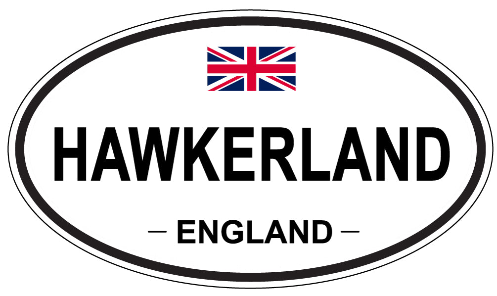 HAWKERLAND, England - Oval Magnet