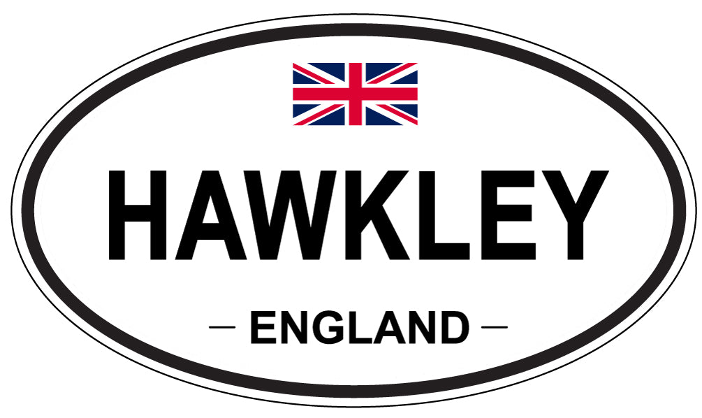 HAWKLEY, ENGLAND - Oval Sticker