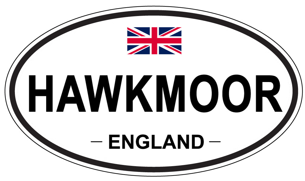 HAWKMOOR, England - Oval Magnet