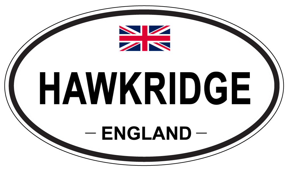 HAWKRIDGE, ENGLAND - Oval Sticker