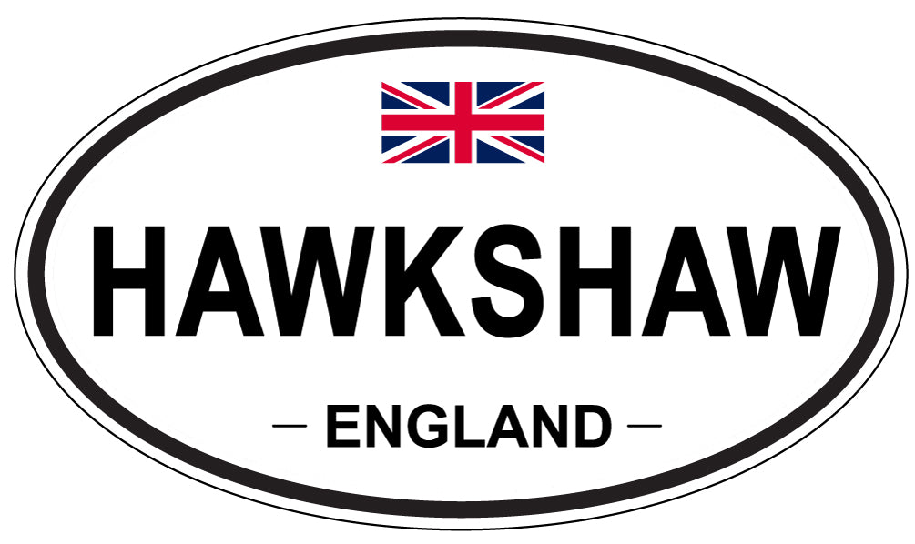 HAWKSHAW, ENGLAND - Oval Sticker