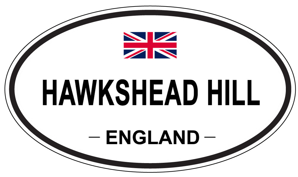 HAWKSHEAD HILL, England - Oval Magnet