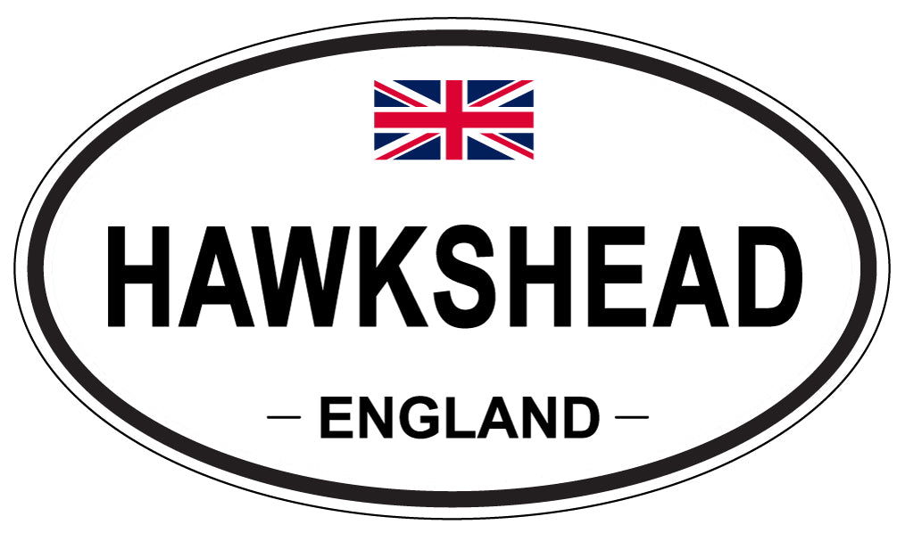 HAWKSHEAD, ENGLAND - Oval Sticker