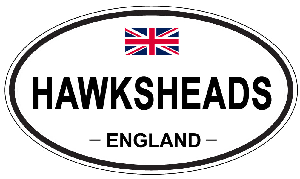 HAWKSHEADS, ENGLAND - Oval Sticker