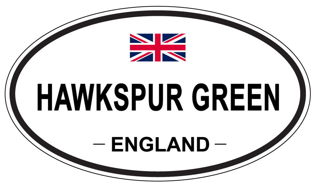 HAWKSPUR GREEN, ENGLAND - Oval Sticker