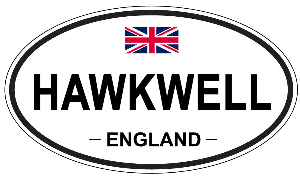 HAWKWELL, ENGLAND - Oval Sticker