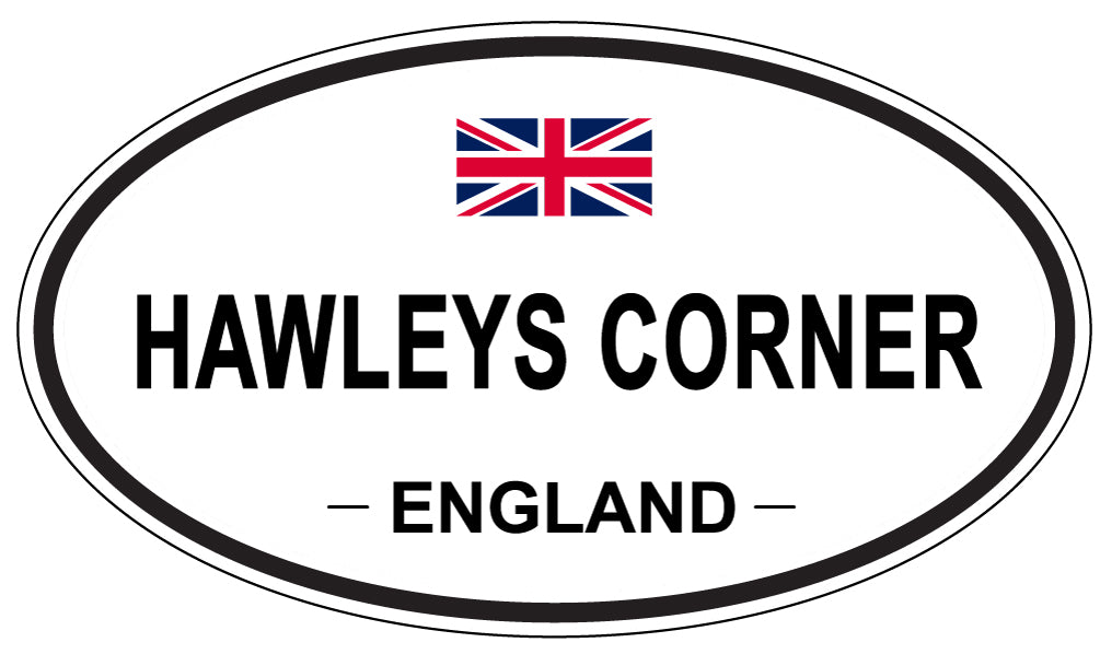 HAWLEYS CORNER, England - Oval Magnet