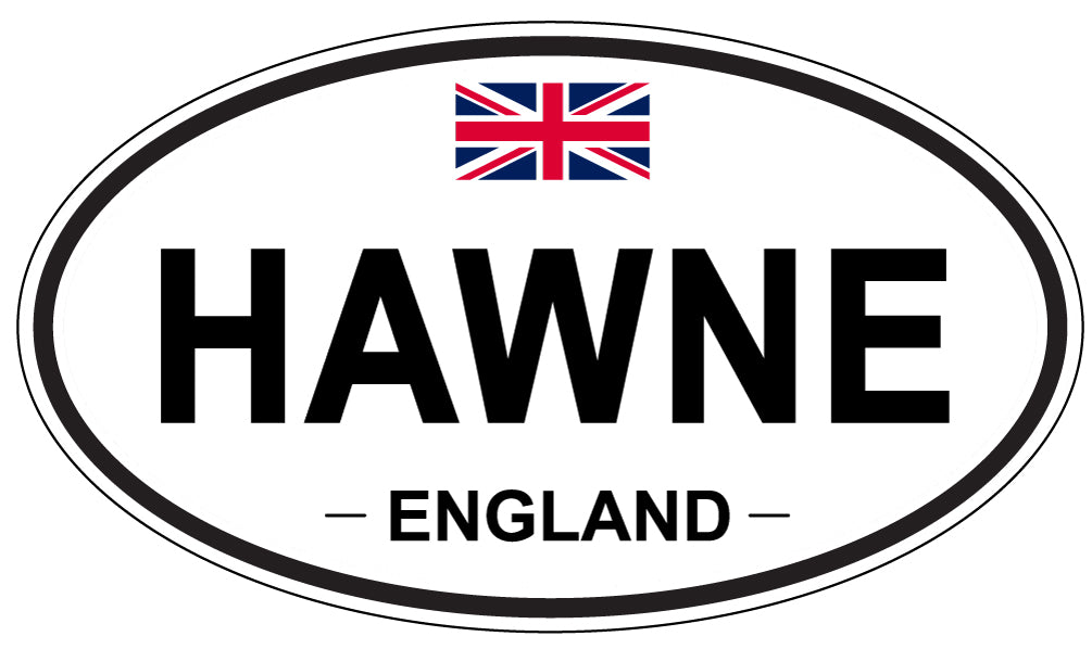 HAWNE, ENGLAND - Oval Sticker