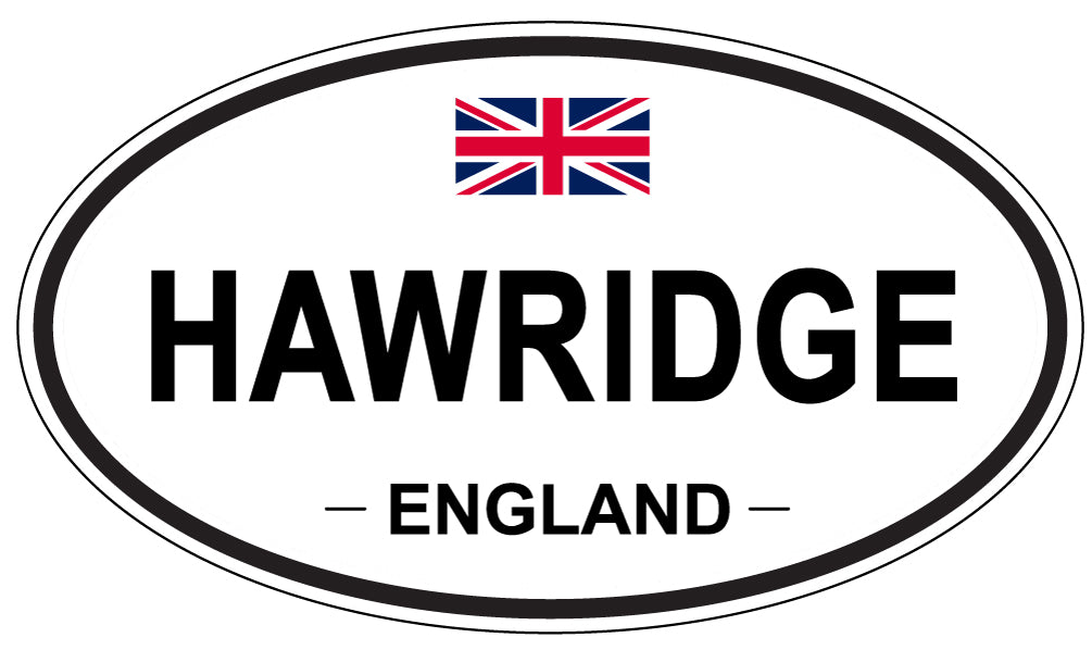 HAWRIDGE, ENGLAND - Oval Sticker