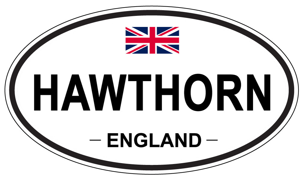 HAWTHORN, England - Oval Magnet