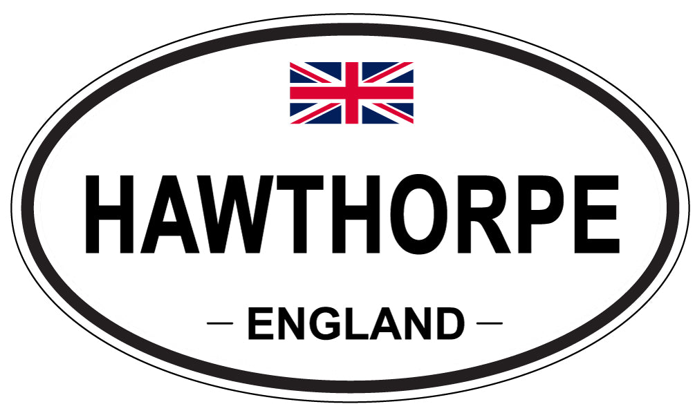 HAWTHORPE, ENGLAND - Oval Sticker