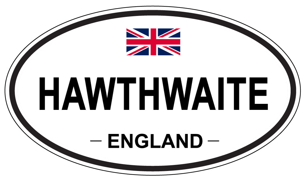 HAWTHWAITE, ENGLAND - Oval Sticker