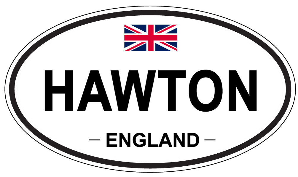 HAWTON, ENGLAND - Oval Sticker
