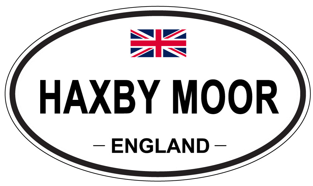 HAXBY MOOR, ENGLAND - Oval Sticker