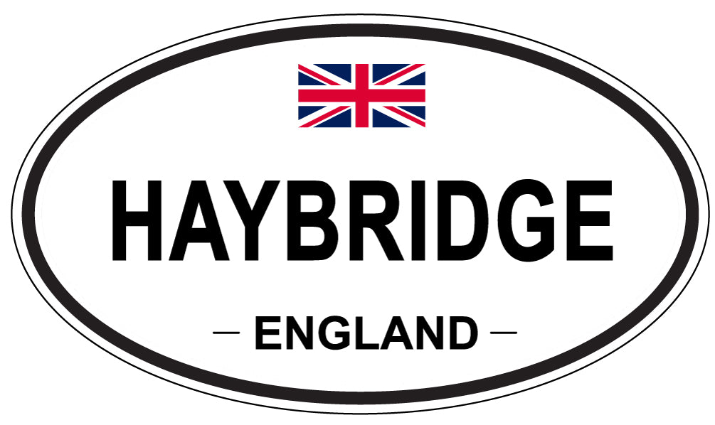 HAYBRIDGE, ENGLAND - Oval Sticker