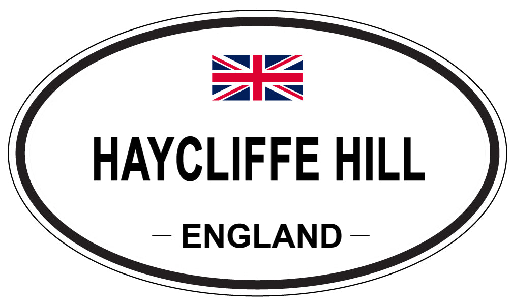 HAYCLIFFE HILL, ENGLAND - Oval Sticker