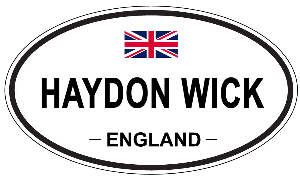 HAYDON WICK, ENGLAND - Oval Sticker