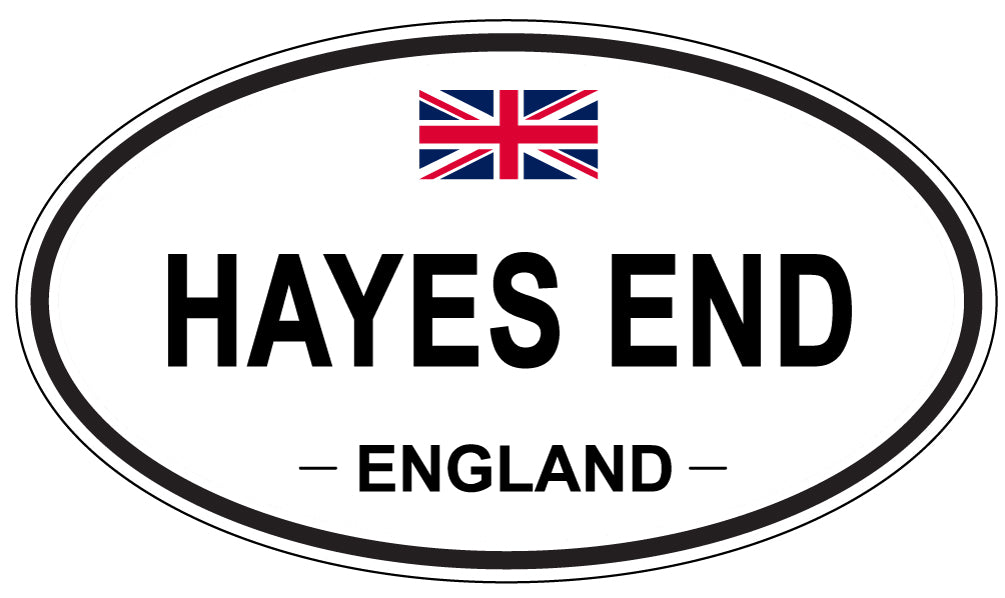 HAYES END, ENGLAND - Oval Sticker