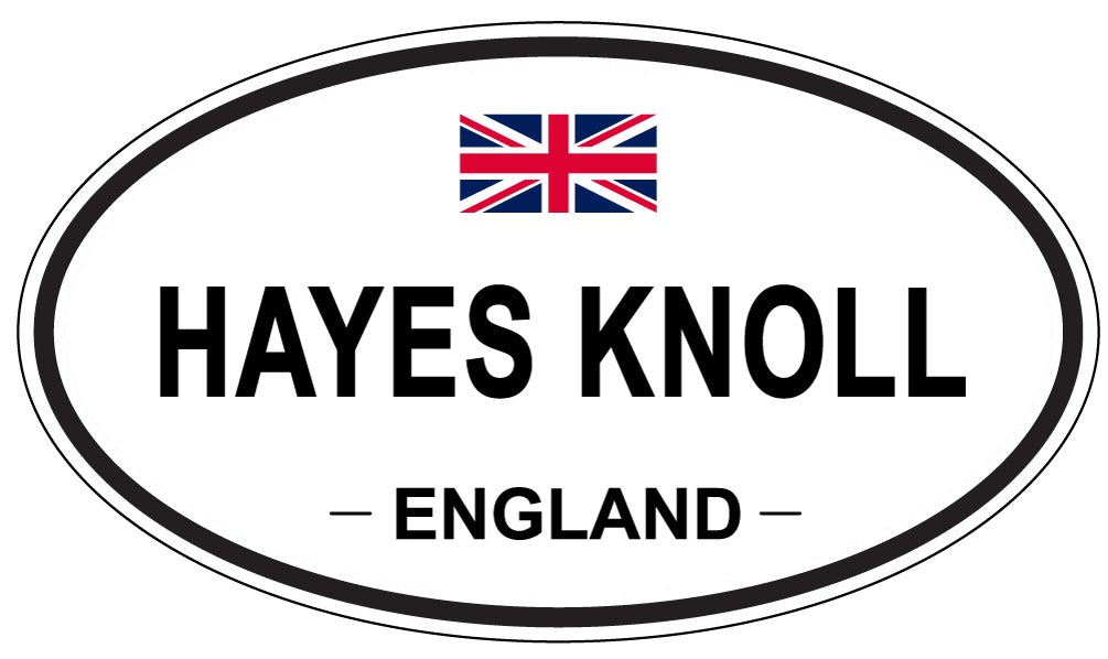 HAYES KNOLL, ENGLAND - Oval Sticker
