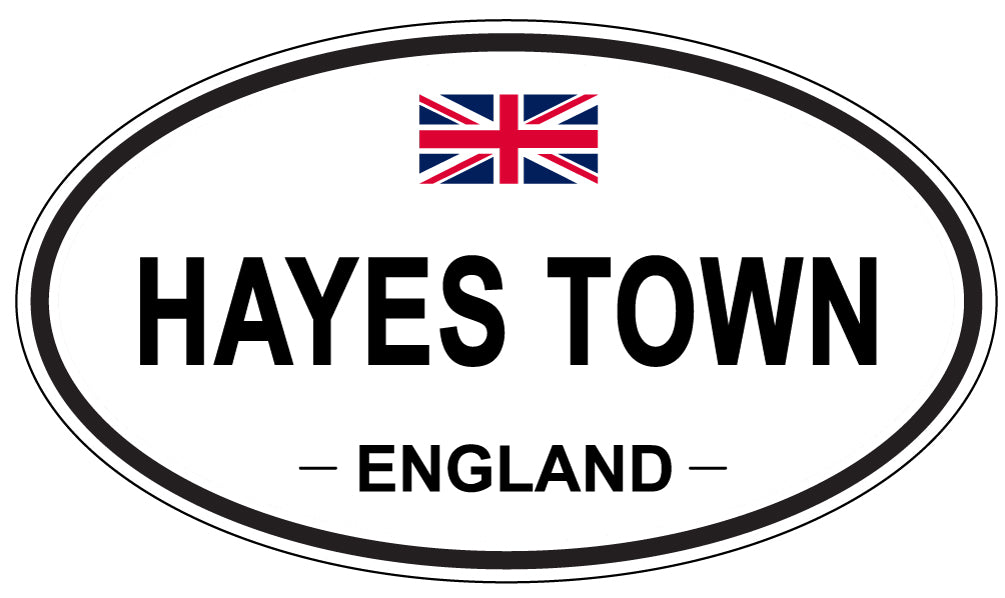 HAYES TOWN, England - Oval Magnet