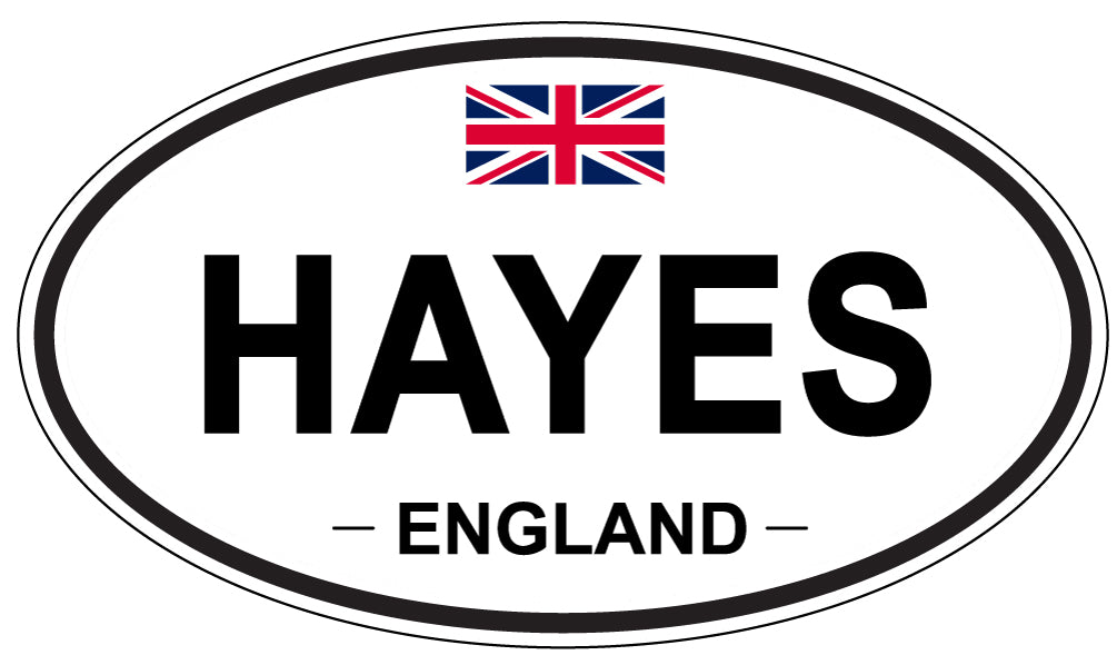 HAYES, England - Oval Magnet