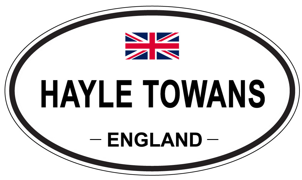 HAYLE TOWANS, ENGLAND - Oval Sticker