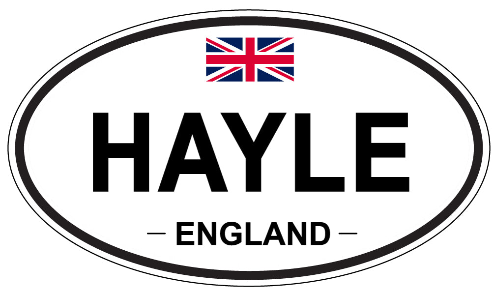 HAYLE, ENGLAND - Oval Sticker