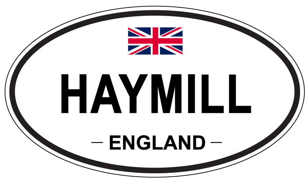 HAYMILL, ENGLAND - Oval Sticker