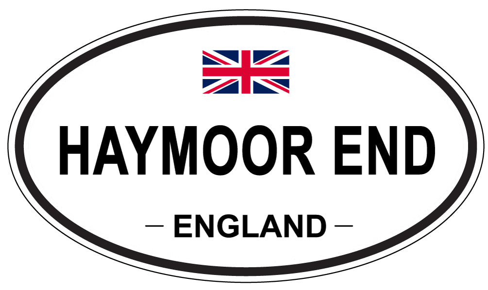 HAYMOOR END, ENGLAND - Oval Sticker