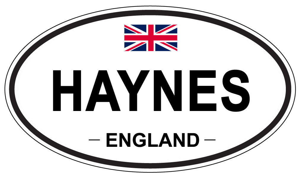 HAYNES, ENGLAND - Oval Sticker