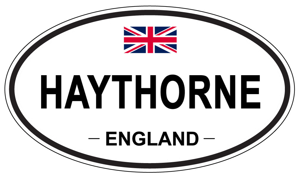 HAYTHORNE, ENGLAND - Oval Sticker