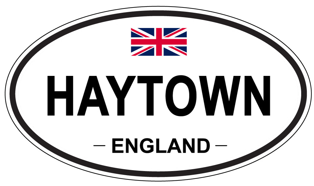 HAYTOWN, ENGLAND - Oval Sticker