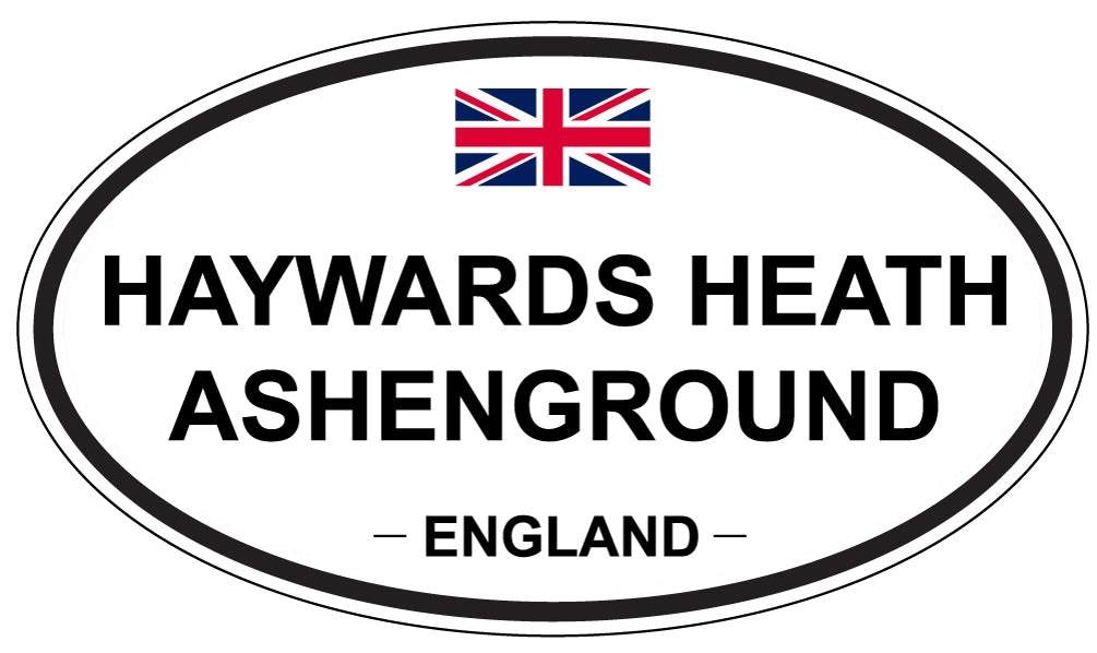 HAYWARDS HEATH ASHENGROUND, ENGLAND - Oval Sticker