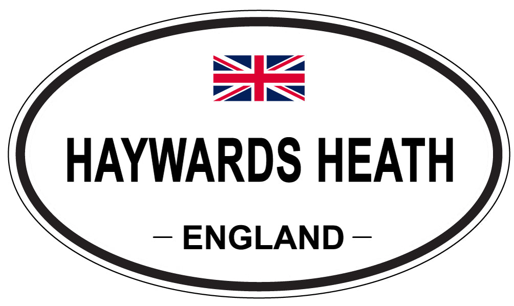 HAYWARDS HEATH, ENGLAND - Oval Sticker