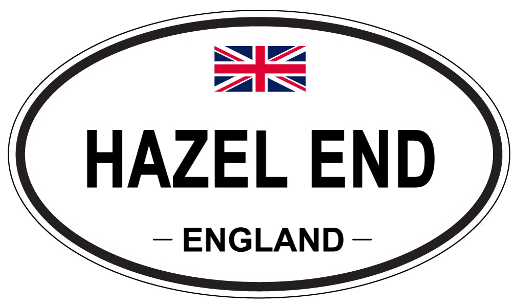 HAZEL END, England - Oval Magnet