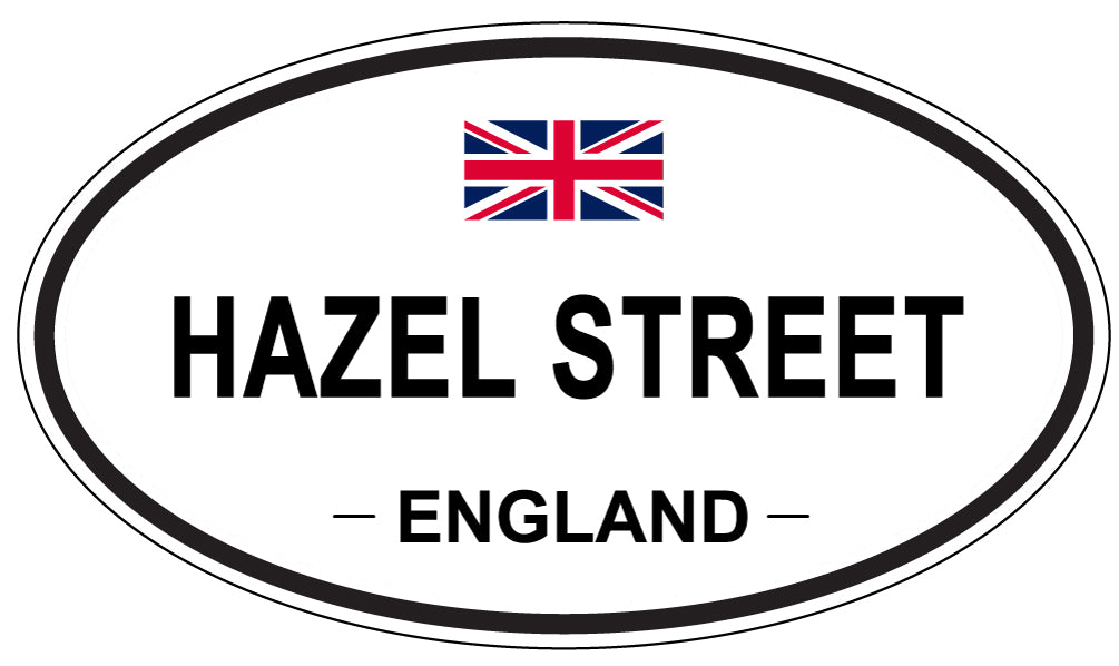 HAZEL STREET, England - Oval Magnet
